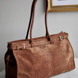 Bolsa Prada Bonnie Camurça Lambskin  Marrom Cacao