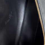 Bolsa Loro Piana Extra Pocket L19 Ostrich Black com Ferragens Douradas