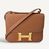 Bolsa Hermès Constance 24 Gold Epsom com Ferragens Gold