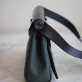 Bolsa Hermès Herbag Zip 20 Mangrove Noir com Ferragens Palladium