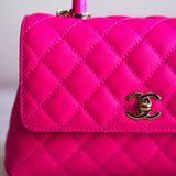 Bolsa Chanel Tiracolo Classic Top Handle Rosa