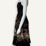 Vestido Zimmermann Illuminate Draped Linen and Cotton Midi Dress