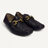 Mocassim Salvatore Ferragamo Croco Burgundy