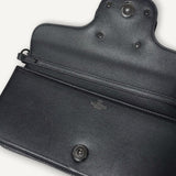 Bolsa Valentino Garavani Loco Couro Preta Pequena