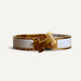 Pulseira Hermes Clic H Branca