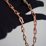 Colar Tiffany Elos G com Diamantes Ouro Rosa