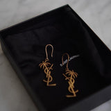 Brinco Saint Laurent Summer Gold PalmTree