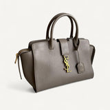 Bolsa Saint Laurent Downtown Baby Tote in Grained Leather Bege