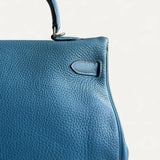 Bolsa Hermès Kelly 32 Togo Cobalt com Ferragens Palladium