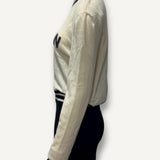 Suéter Balmain em Lã Off-white com logomarca