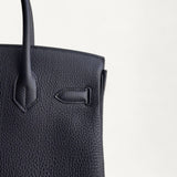 Bolsa Hermès Birkin 30 Togo Noir com Ferragens Palladium