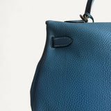 Bolsa Hermès Kelly 32 Togo Cobalt com Ferragens Palladium