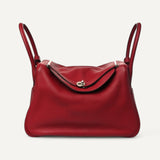 Bolsa Hermès Lindy 30 Rouge Cou com Ferragens Palladium