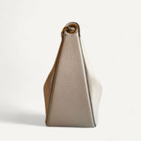 Bolsa Valentino Leather V-logo Moon Hobo Off-White