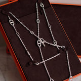 Colar Hermès Farandole 120cm em Prata 925/1000