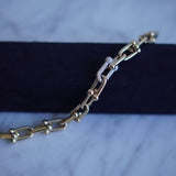 Pulseira Tiffany Elos Grandes com Diamantes Rose Gold