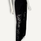 Calça Dolce & Gabbana DNA em Renda Floral Preta