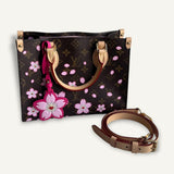 Bolsa Louis Vuitton LV x TM Monogram Cherry Blossom On the go OM Sakura Brown