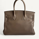Bolsa Hermès Birkin 30 Swift Etoupe com Ferragens Palladium