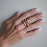 Anel Bvlgari Serpenti Rose Gold com Diamantes