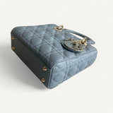Bolsa Dior Lady Dior Small Cannage Azul-Denim