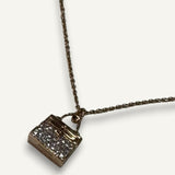 Colar Hermès Kelly em Ouro Rose 18k com Diamantes