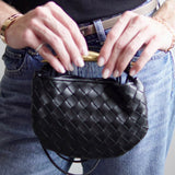 Bolsa Bottega Veneta Sardine Entrecciato Preta Pequena
