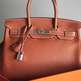 Bolsa Hermès Birkin 30 Togo Barenia com Ferragens Palladium