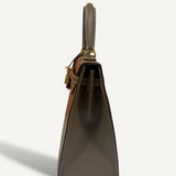 Bolsa Hermès Kelly 25 Etoupe Epsom Sellier com Ferragens Gold