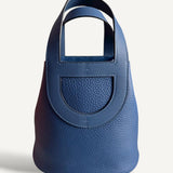 Bolsa Hermès In The Loop 18 Togo Bleu Com Ferragens Palladium