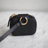 Porta Airpods Valentino Couro Preto