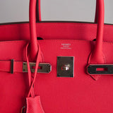 Bolsa Hermès Birkin 30 Veau Epsom Capucine com Ferragens Palladium