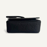 Bolsa Gucci Rubber-Effect Mini Messenger Bag Preta