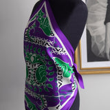 Blusa Valentino Scarf-Print Seda Halterneck