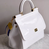 Bolsa Dolce & Gabbana Sicily Branca com Ferragens Douradas