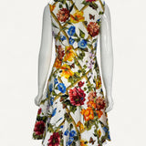 Vestido Dolce & Gabbana Damasco Printed