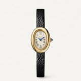 Relógio Mini Baignoire Cartier Ouro Amarelo e Couro