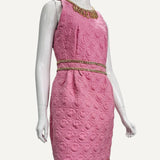 Vestido Moschino Pink com Correntes Gold