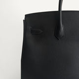 Bolsa Hermès Birkin 35 Epsom Noir com Ferragens Palladium