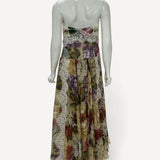 Vestido Dolce & Gabbana com Estampa Floral e Renda