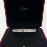 Pulseira Cartier Love em Ouro Branco Cravejada em Diamantes