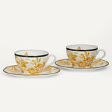 Set de Xícaras e Bule Gucci Herbarium Amarelo