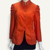 Blazer Versace Laranja com Pregas