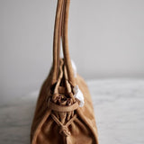 Bolsa Prada Bonnie Camurça Lambskin Marrom Canela