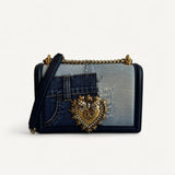 Bolsa Dolce & Gabbana Devotion Medium Patchwork Denim
