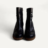 Bota Celine Claude Wedge Ankle Boots Preta