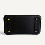 Bolsa Hermès Birkin 25 Togo Black com Ferragens Gold