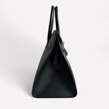 Bolsa Hermès Birkin 30 Epsom Sellier Noir com Ferragens Palladium
