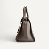 Bolsa Saint Laurent Downtown Baby Tote in Grained Leather Bege