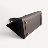 Bolsa Hermès Birkin 25 Epsom Sellier Gris Etain com Ferragens Gold